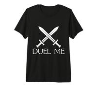Chevalier médiéval européen Duel Me Sword Fighting T-Shirt Haut de Gamme