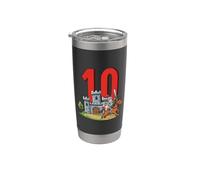 Chevalier médiéval pour anniversaire de garçon 10 ans Gobelet isotherme en acier inoxydable double paroi