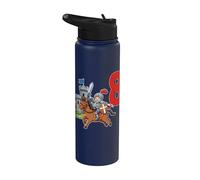 Chevalier médiéval pour anniversaire d'enfant de 8 ans Stainless Steel Insulated Water Bottle