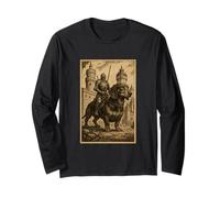 Chevalier Médiéval Teckel Fantaisie Art Surréaliste Cavalier Manche Longue