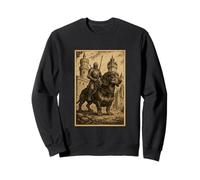Chevalier Médiéval Teckel Fantaisie Art Surréaliste Cavalier Sweatshirt