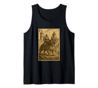 Chevalier médiéval tigre fantaisie art surréaliste cavalier Débardeur