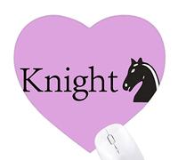 Chevalier noir Jeux de tapis de souris en forme de coeur