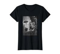 Chevalier sans tête Teckel et OVNI Halloween T-Shirt Graphique avec Valeur