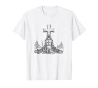 Chevalier templier à Genoux à la Croix chrétienne T-Shirt