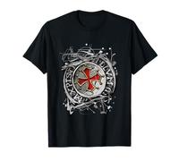 Chevalier Templier Bouclier Et Croix Cadeau Croisade T-Shirt