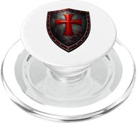 Chevalier Templier Chrétien Guerrier de Dieu Croisé PopSockets PopGrip pour MagSafe