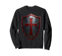 Chevalier Templier Chrétien Guerrier de Dieu Croisé Sweatshirt