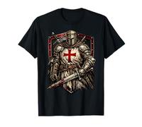 Chevalier Templier Chrétien Guerrier de Dieu Croisé T-Shirt