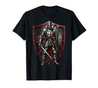 Chevalier Templier Chrétien Guerrier de Dieu Croisé T-Shirt
