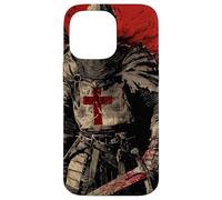 Chevalier Templier Chrétien Guerrier de Dieu Crusader Cadeau Coque pour iPhone 14 Pro Max