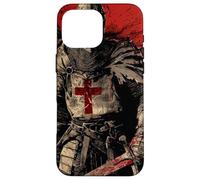 Chevalier Templier Chrétien Guerrier de Dieu Crusader Cadeau Coque pour iPhone 16 Pro Max