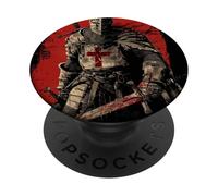Chevalier Templier Chrétien Guerrier de Dieu Crusader Cadeau PopSockets PopGrip Adhésif