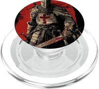 Chevalier Templier Chrétien Guerrier de Dieu Crusader Cadeau PopSockets PopGrip pour MagSafe