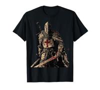 Chevalier Templier Chrétien Guerrier de Dieu Crusader Cadeau T-Shirt