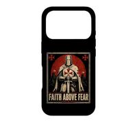 Chevalier Templier Foi au-Dessus de la Peur Croix chrétienne Coque pour iPhone 17 Pro
