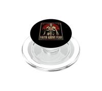 Chevalier Templier Foi au-Dessus de la Peur Croix chrétienne PopSockets PopGrip pour MagSafe
