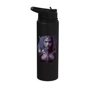 Chevalier vampire féminin dans l'ombre Stainless Steel Insulated Water Bottle