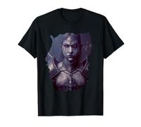 Chevalier Vampire féminin dans l'ombre T-Shirt Graphique avec Valeur