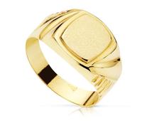 Chevalière 18 carats en or sculpté. Recommandé pour les enfants ou utiliser sur mon petit doigt. - Taille: 11 51