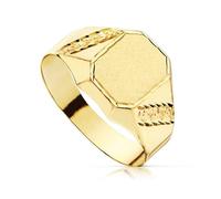 Chevaliere creuse en or 18 carats pour enfant, zone de gravure 8,5 x 7 mm. 59