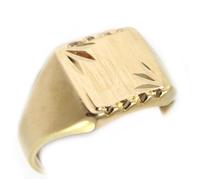 Chevalière - LES TRESORS DE LILY - Charles - Plaqué Or - Personnalisable - 12x11 mm 56