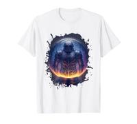Chevaliers dans la Boule de Cristal Supernova T-Shirt Graphique avec Valeur, Homme, Blanc, S