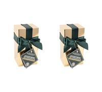 Chevaliers d'Argouges - Assortiment de chocolats lait, noir - Ballotin cadeau édition spéciale Noël - 185g (Lot de 2)