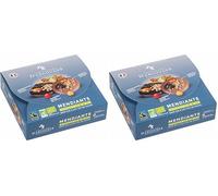 Chevaliers d'Argouges - Assortiment de mendiants noir 72%, lait 37% Bio/Fairtrade - Coffret dégustation - 135g (Lot de 2)