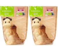 Chevaliers d'Argouges - Dragon chocolat blanc Bio/Équitable - Chocolat de Pâques - 100g (Lot de 2)