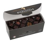 CHEVALIERS D'ARGOUGES Maître Chocolatier Français - Assortiment de chocolats noir 70% - Ballotin dégustation 365g
