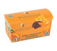 CHEVALIERS D'ARGOUGES Maître Chocolatier Français - Tranches d'oranges confites enrobées chocolat noir 70% - Ballotin Dégustation 180g