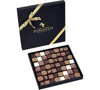 CHEVALIERS D'ARGOUGES Maîtres Chocolatiers Français - Assortiment de Chocolats Noir 70%, Lait 33% et blanc - Coffret cadeau prestige 560g