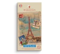 CHEVALIERS D'ARGOUGES Maîtres Chocolatiers Français Tablette Chocolat au Lait 33% Cacao, Souvenir de Paris, 100g, Forme Tablette