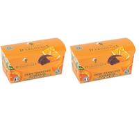 CHEVALIERS D'ARGOUGES Maîtres Chocolatiers Français - Tranches d'oranges confites enrobées chocolat noir 70% - Ballotin Dégustation 180g (Lot de 2)
