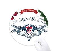 chevaliers de l'europe médiévale emblème original tapis de souris en caoutchouc de sapin de noël