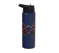 Chevaliers en chevaux Awesome Medieval Jousting Ren Faire Stainless Steel Insulated Water Bottle