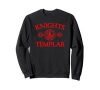 Chevaliers Templiers 1118-1312 Imprimé Rouge Sweatshirt