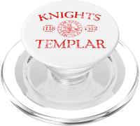 Chevaliers Templiers 1118-1312 Imprimé Rouge Vieilli PopSockets PopGrip pour MagSafe