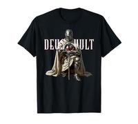 Chevaliers Templiers à Genoux Deus Vult T-Shirt