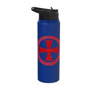 Chevaliers Templiers - Bouclier de Croix de Malte Médiéval Croisement Stainless Steel Insulated Water Bottle