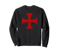 Chevaliers Templiers Croix Pattee Crusader Ordre de la Croix Rouge Sweatshirt