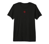 Chevaliers Templiers Croix Pattee Crusader Ordre de la Croix Rouge T-Shirt Haut de Gamme