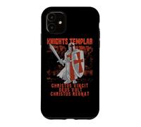 Chevaliers Templiers Deus Vult Croisade Croix Crucifix Coque pour iPhone 11