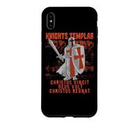 Chevaliers Templiers Deus Vult Croisade Croix Crucifix Coque pour iPhone XS Max
