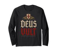 Chevaliers Templiers Deus Vult (Dieu Le Veut) Bouclier Vieilli Manche Longue