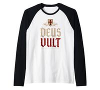 Chevaliers Templiers Deus Vult (Dieu Le Veut) Bouclier Vieilli Manche Raglan