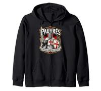 Chevaliers Templiers Pauvres Chevaliers du Christ Français Sweat à Capuche