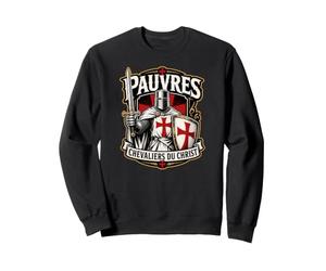 Chevaliers Templiers Pauvres Chevaliers du Christ Français Sweatshirt