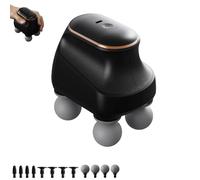 Chevaroo 4 Heads Massager, 12 Adjustable Levels & Interchangeable Heads for Customized Massage, Portable USB Charging Chevaroo Massager, Perfect for You and Your Horse (Black)